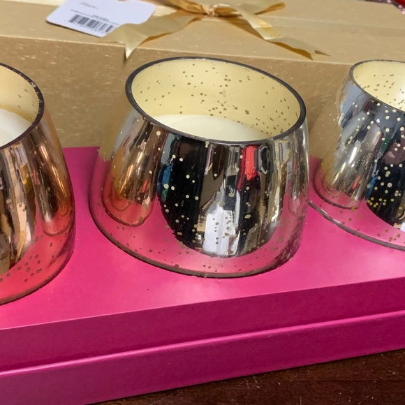 ULTA SET OF 3 SCENTED FILLED MERCURY GLASS CANDLES IN GIFT BOX! Limited Edition - Picture 5 of 14